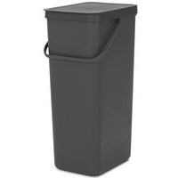 Afvalemmer Sort&Go 40L, Brabantia, grijs