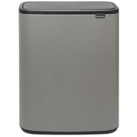 Touch bin Bo met 2 binnenemmers 2x30 liter grijs_Brabantia