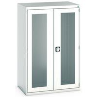 Cubio kast met transparante deuren 1050x525x1600mm - Bott