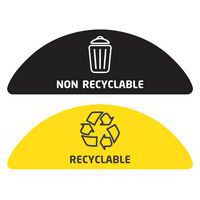 Vel met 2 recyclable/ non recyclable - sticker FR -Rossignol