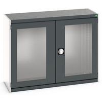 Kast Cubio 2 transparante deuren H1000mm - Bott