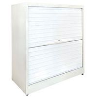 Gereviseerde roldeurkast laag- Wit