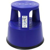 Verrijdbaar opstapkrukje polypropyleen - 2 treden - Manutan Expert