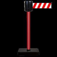 Afzetpaal met uittrekbare band 10 m - verplaatsbaar - Novap