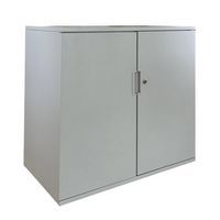 Gereviseerde kast laag met 2 deuren - Grijs