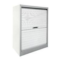 Gereviseerde roldeurkast laag - Wit en grijs