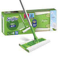 Set met bezem en doekjes, 8 droge/3 vochtige - Swiffer