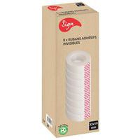Plakband onzichtbaar tape - set van 8 rollen 33 m x 19 mm - Sign