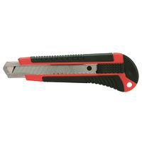 Kunststof snijmes van bi-materiaal, zelfblokkerende drukknop - Sign