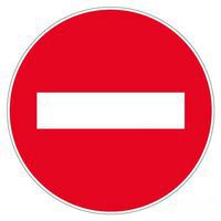 Vloerpictogram - Verboden toegang - 300 mm - Novap