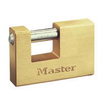 Hangslot met sleutel messing, rechthoekig 607EURDCC - Master Lock