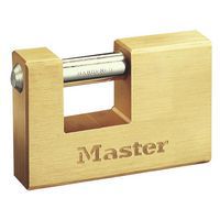Hangslot met sleutel, messing, rechthoekig 608EURD - Master Lock