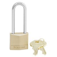 Hangslot 30 mm beugellengte 64 mm messing 130EURDLJ - Master Lock