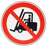 Bord Verboden voor transportvoertuigen - PVC - Manutan Expert