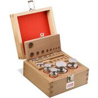 Koffer hout met kalibratie gewicht van rvs - OIML F1 - Timber