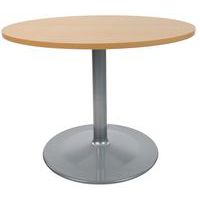 Ronde tafel Meeting - beukenhouten trompetvoet