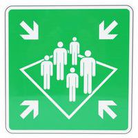 Bord Verzamelpunt aanwezig, aluminium - Manutan Expert