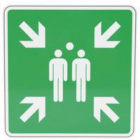 Bord - Verzamelpunt na evacuatie - PVC - Manutan Expert