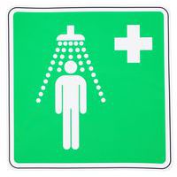 Noodbord Veiligheidsdouche, zelfklevend - Manutan Expert