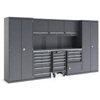 Werkplaatskast Cubio - Modulair  - 3550x565x2000mm - Bott