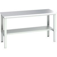 WerkBank Cubio - rvs en legbord - 2000x900x740-1140mm - Bott