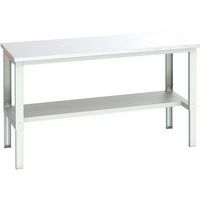 WerkBank Cubio met stalen coating en legbord - 2000x900x740mm - Bott