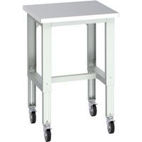 Cubio bank op roestvrijstalen wielen - 750x750x840-1140mm - Bott