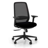 Bureaustoel synchroon met mesh rugleuning, 4D-armleuning - Nowy Styl