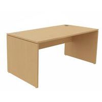 Recht bureau, Type onderstel: Paneel, Montage: Zelfbouw, Totale breedte: 160 cm, Type bureau: Recht bureau