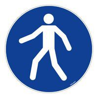 Vloerpictogram - Voetganger - 300 mm - Novap