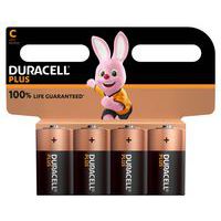 Alkalinebatterij C Plus 100% - 2 of 4 eenheden - Duracell