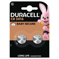 Lithiumknoopcelbatterij CR2016 - Set van 2 - Duracell