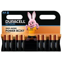 Alkalinebatterij Optimum AA - 8 eenheden - Duracell
