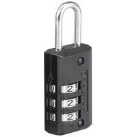Hangslot 20mm met cijfercombinatie - zwart vinyl 646EURD - Master Lock
