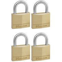 Hangslot 50 mm met sleutel van massief messing - 25 mm - Master Lock