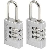 Cijferslot aluminium 20 mm 7620EUR - 2 stuks - Master Lock