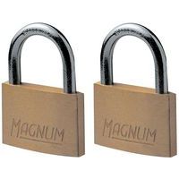 Hangslot 40 mm Magnum Massief messing - Set van 2 - Master Lock