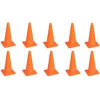 Bouwkegel zonder reflecterende band 50cm - set van 10 - Manutan Expert