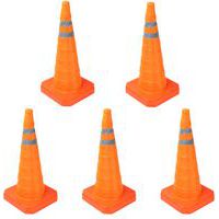 Pion reflecterend nylon, opvouwbaar 70 cm - set van 5 - Manutan Expert