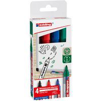 Uitwisbare marker voor whiteboards - Set van 4 - Edding 360