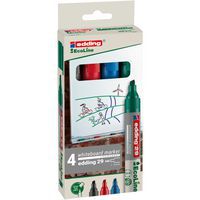 Whiteboardmarker Ecoline 29 beitelpunt 1-5 mm - kleuren - Edding