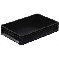 Euronorm-bak zwart gerecycled polypropyleen 600x400 mm - Bekuplast