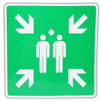 Evacuatiebord Verzamelpunt, zelfklevend - Manutan Expert