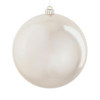 Kerstbal ontbreekbaar crème-parelmoer - diameter 25 cm