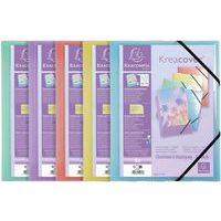 Elastomap in polypropyleen pastelkleuren 25 stuks assorti - Exacompta