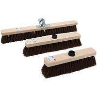 Houten bezem met synthetische PET-kokosharen - Maine Brosserie