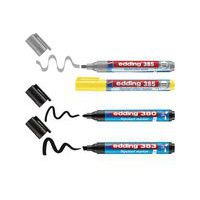 Set van 4 markeerstiften voor flip-over e-385 - edding