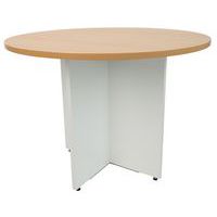 Ronde tafel - Kruisvoet met kersenhouten blad