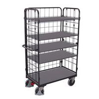 Etagewagen hoog 3 wanden, 5 etages - Draagvermogen 400 en 500 kg