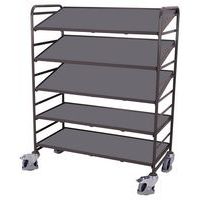 Etagewagen breed met 5 etages - 1240 x 610 mm - Draagvermogen 250 kg